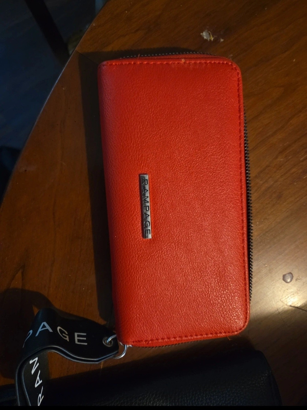 Rampage Red Zip-Around Wristlet Phone Wallet